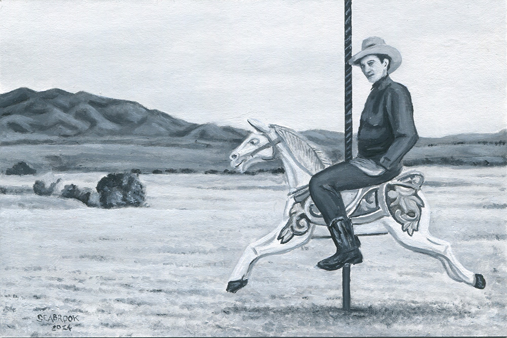 The Cowboy (Carousel Postcard 1)