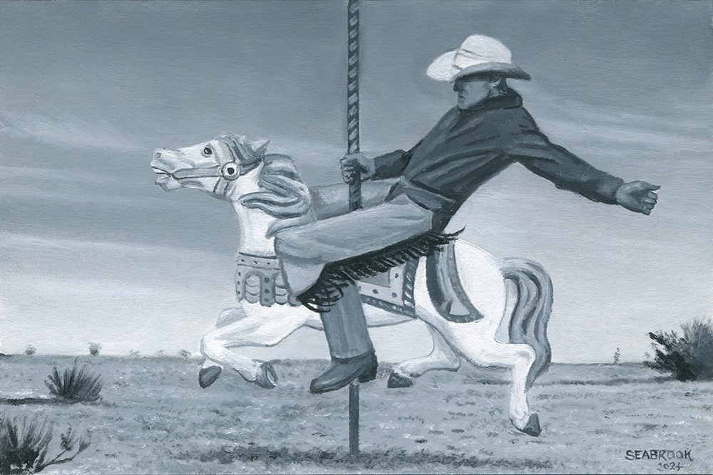 The Cowboy (Carousel Postcard 3)